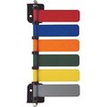 Omnimed. Omnimed 6-Flag Room ID System, 4inL Aluminum Flags, Assorted Colors, 1/PK 291708